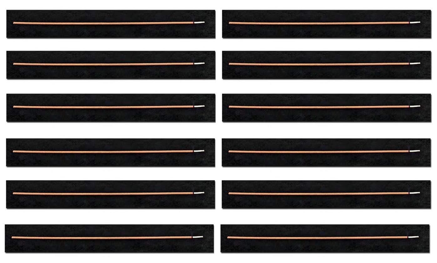 12枚 2タイプ 横型香炉 円型香炉 線香マット 防火綿 香炉用 防火フェルト 耐炎繊維 不燃マット 線香ホルダー用 線香皿用 蚊取り線香ホルダー用 (長方形（3x22cm）)