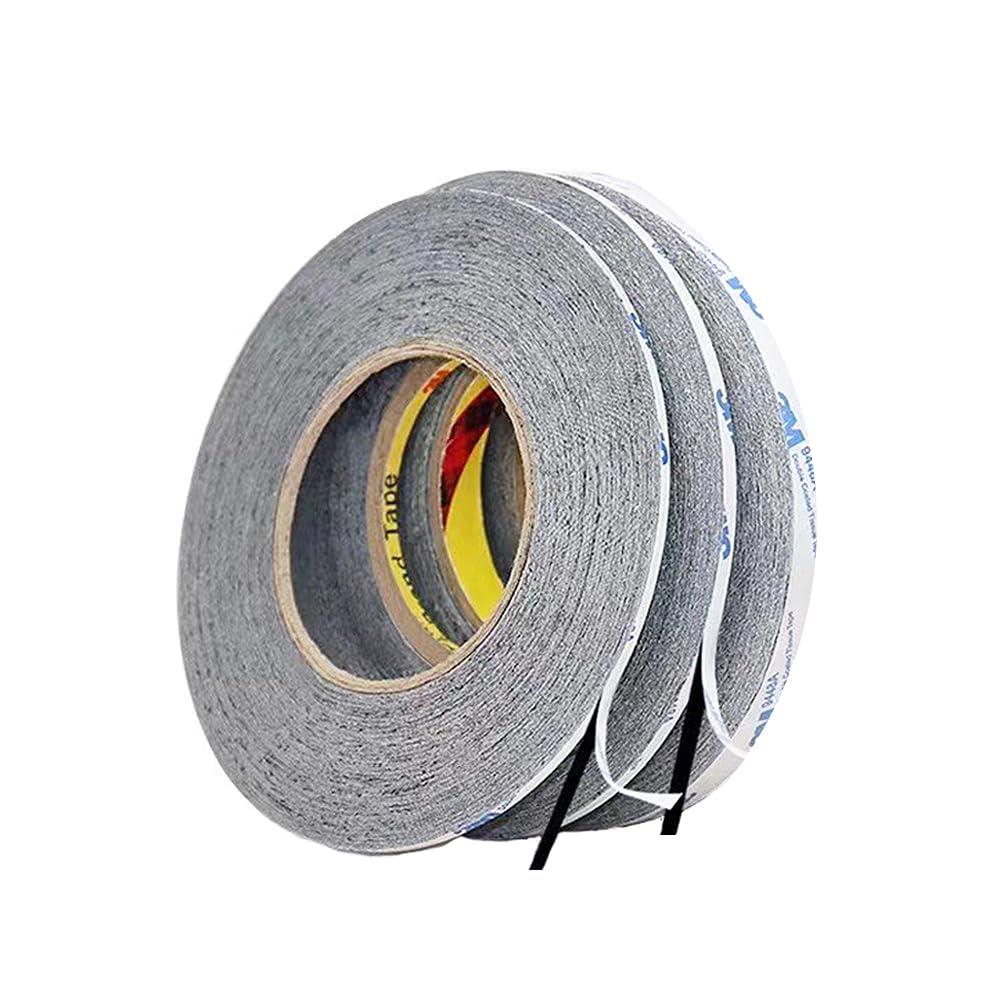 LOYELEY 両面接着テープ 3本入り 幅1mm/ 2mm /3mm*50m 3M両面テープ 粘着テープ 両面粘着テープ 極薄両..