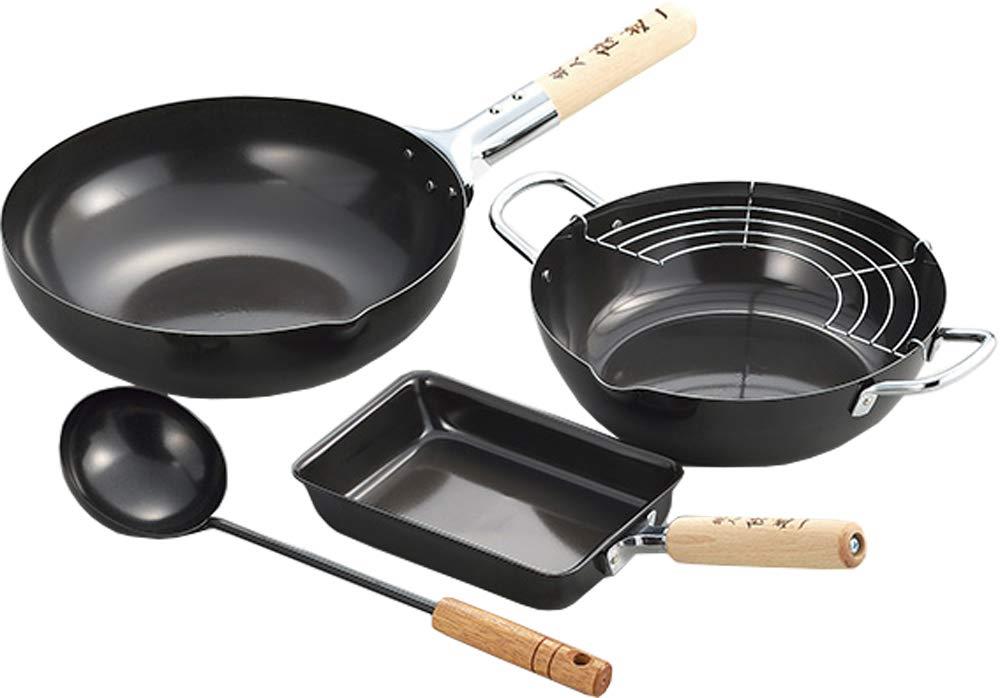 タマハシ(Tamahashi) 陳建一 中華鍋 4点セット IH ガス火対応 陳建一公認ブランド 北京鍋 CK-404