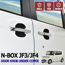 N-BOX JF3 JF4 2017(H29).9 ~ ドアノブアンダーカバー キズ防止 ドアハンドルプロテクター カーパーツ カスタム 外装 ドレスアップ ブラック カーボン調 両面貼付 ホンダ 車用品 即納 送料無料