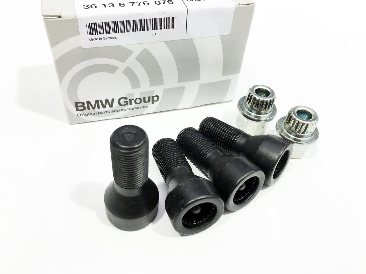 BMW純正 ロックボルト 36136776076 M14x1.25mm 60°テーパー 首下27mm F20 F30 F10 F25 F13 F01 E70 MINI ロックナット 36136776076