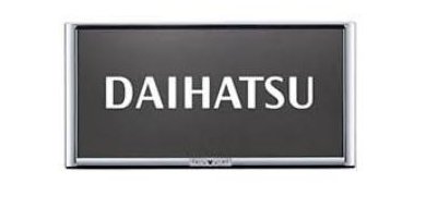 DAIHATSU TAFT　ダイハツ タフト【LA900S LA910S】　ナンバーフレームセット(ディズニー)(2枚)【メッキ】[08400-K2282×2](2)