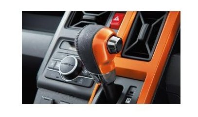 DAIHATSU TAFT　ダイハツ タフト【LA900S LA910S】　シフトノブ(本革)【オレンジベゼル】[08466-K2012]