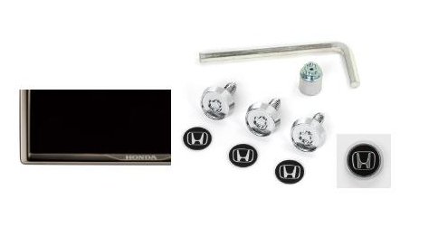 ホンダ ZR-V【型式は商品仕様確認】　ライセンスフレーム＋ナンバープレートロックボルト【ダーククロームメッキタイプ】[08Z01-PS5-A00E]