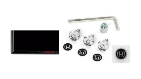 ホンダ ZR-V【型式は商品仕様確認】　ライセンスフレーム＋ナンバープレートロックボルト【ベルリナブラックタイプ】[08Z01-PS5-A10F]