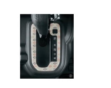 SUZUKI HUSTLER　スズキ ハスラー【MR52S MR92S】　シフトゲートパネル(樹脂製)【ナチュラル】[9923D-5..