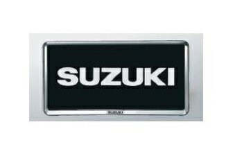 スズキ ジムニーシエラ【JB74W】　ナンバープレートリム(1枚)【樹脂ブラックメッキ】[9911D-63R00-ZKP]