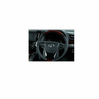 トヨタ アルファード【GGH30W/35W AGH30W/35W AYH30W】　ウッド調ステアリング【ブラック＆ダークブラ..