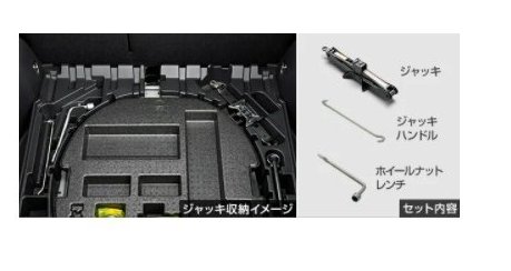 TOYOTA COROLLA CROSS トヨタ カローラクロス【ZSG10 ZVG11 ZVG15】 ジャッキ＆レンチ[09105-16010]