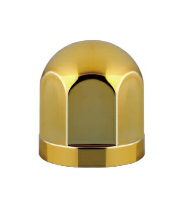 JET　INOUE/ジェットイノウエ　丸型ハブナットカバー　ゴールドメッキ　14mm　主に2t車用　500636