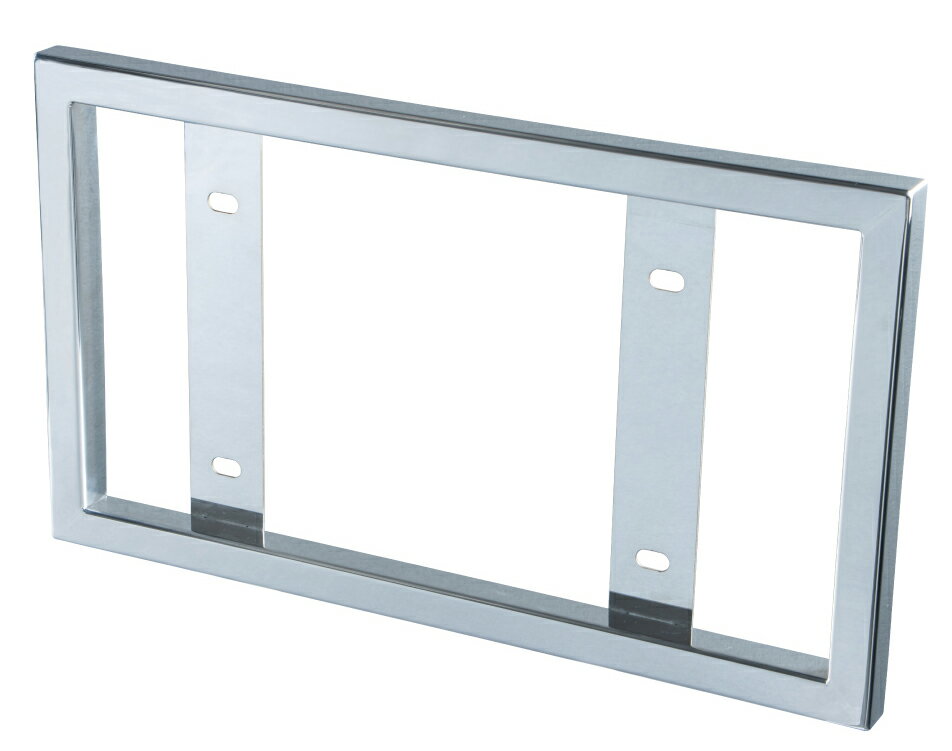 JET　INOUE/ジェットイノウエ　ナンバープレート枠　25mm角　大型用　501115