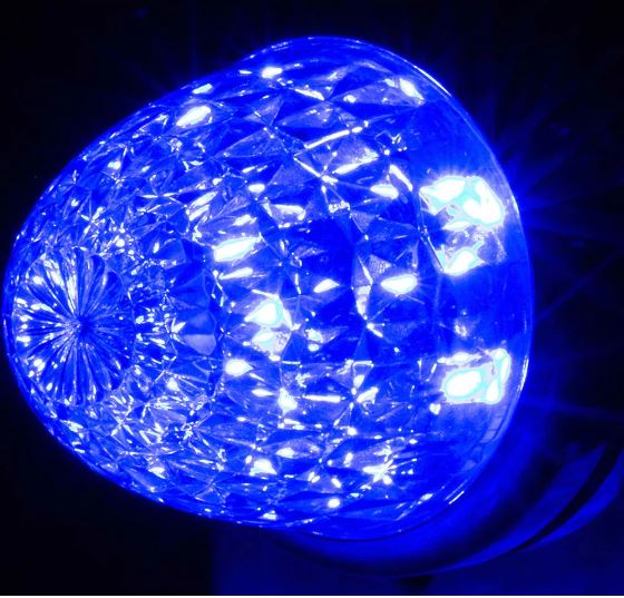 JETイノウエ LED6 スターライトバスマーカーランプ零（ZERO）クリアレンズ ブルー 12/24V 532611