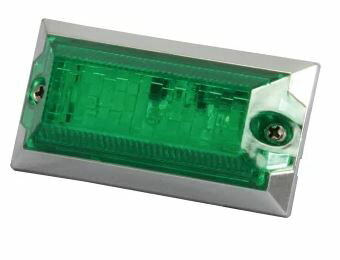 Rakuten - メール便可 JET INOUE ジェットイノウエ 534553 LED3 ハイパワーミニフラットマーカーランプNEO DC24V グリーン/グリーン 534553