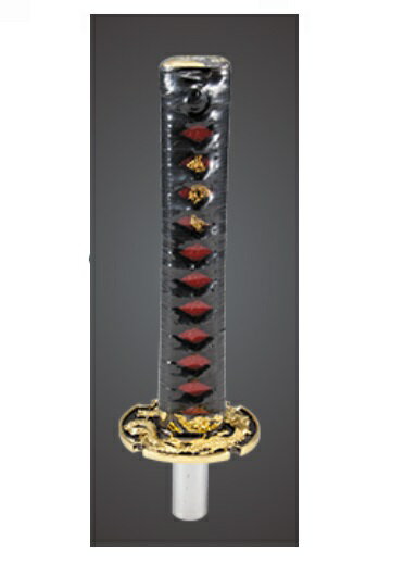 ジェットイノウエ(JET INOUE) 刀シフトノブ 信長 ブラック 長さ200mm 口径サイズ12x1.25 562185