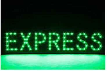 JETイノウエ LED「EXPRESS」プレート（室内用） 24V車用 グリーン 590603