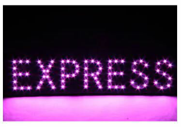 JETイノウエ LED「EXPRESS」プレート（室内用） 24V車用 ピンク 590605
