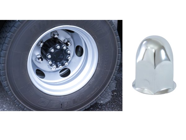 JETイノウエ　ステンレスナットカバー　60L　41mm　ステンレス　8個入　500488　*トラック用品*