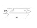 メール便可　JETイノウエ　ステンレスマーカー取付ステー　ST型　 80X150　502807　*トラック用品*