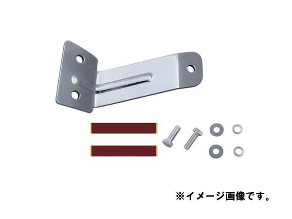 ■材質：ステンレス（SUS304 5.0t ）　厚さ：5mm ■付属品：取付け用ボルト＆ナット（ステンレス製）2セット　両面テープ（W90×H15mm　厚み：2mm）2枚 ※ピラーに純正バイザーが装着されている場合、本製品と干渉し同時装着が不可となります。同時装着したい場合は、本製品と干渉する部分のバイザーを切り取るなどの加工が必要になります。