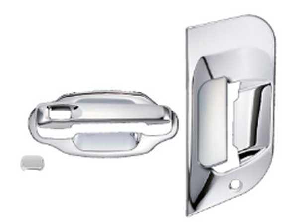 JETイノウエ　ドアハンドルガーニッシュ　ボタン付　スーパーグレート/NEWスーパーグレート　572214　*トラック用品*