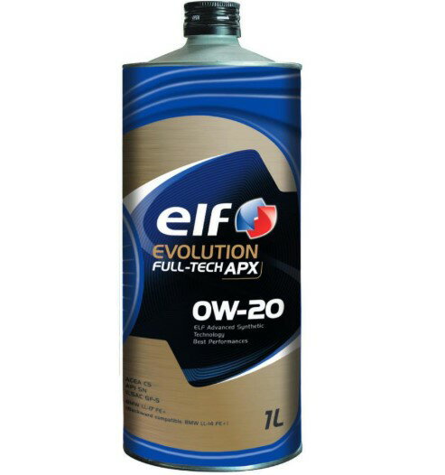 エルフ(ELF) エンジンオイル EVOLUTION FULL TECH APX 0W-20 0W20 全化学合成油 1L 1リットル 233913