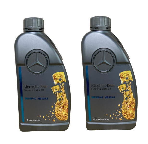 2本セット　ベンツ　Mercedes-Benz　純正　エンジンオイル　1L　5W-40　5W40　229.5　74BG9873101CAEJ　(000989730711CAEJ)