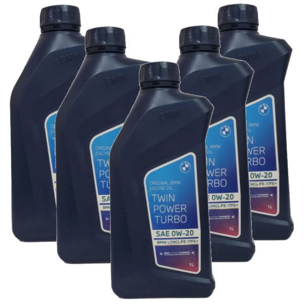 5本セット BMW MINI 純正 ロングライフ プレミアム エンジンオイル 0W-20 Twin Power Turbo Longlife-17 FE+ 1L 83215A69279 新品番:83215B49DD6