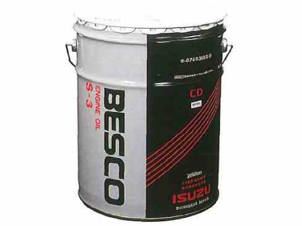 【スーパーセール！】エンジンオイル　イスズ　ベスコ　S-3オイル　30　20L　20リットル　9-87693158-0　ディーゼル車専用　*オイル・油脂*