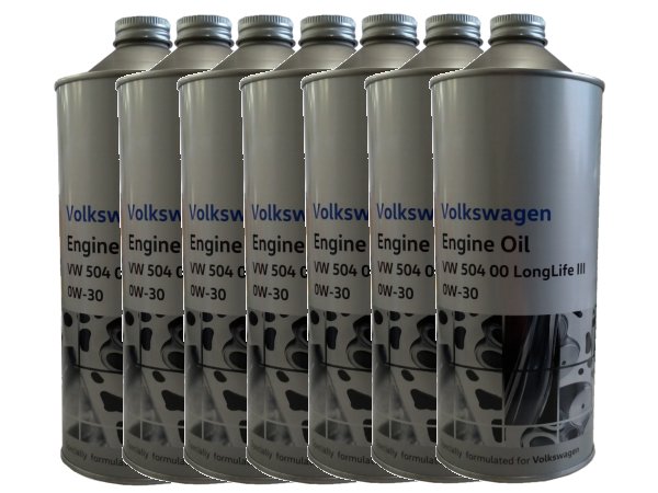 【スーパーセール！】【お得な7本セット】フォルクスワーゲン 純正 エンジンオイル　0W-30　1L缶　J0VJD3F11x7　*外車用*
