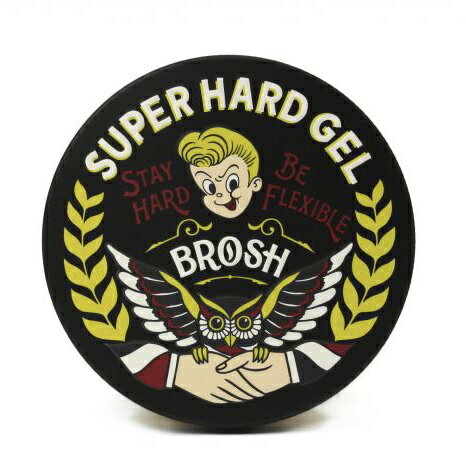 Brosh Pomade Super Hard Gel(ブロッシュポマード　スーパーハードジェル) メンズ　整髪料　ヘアジェル　スタイリング　ビジネスヘアー