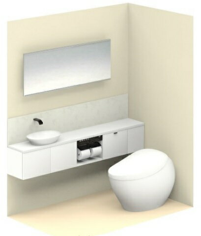 STOTOレストルームドレッサープレミアムシリーズCS902BVN#NW1(一体形便器ネオレストNX)ULUPEAS1680EG(カウンターセット)ULTPEA...