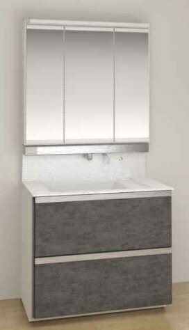 パナソニック洗面ドレッシングウツクシーズ間口：900ミリ一式GQD090EWDBT(900スリムLED3面鏡抗)GQD90EV..