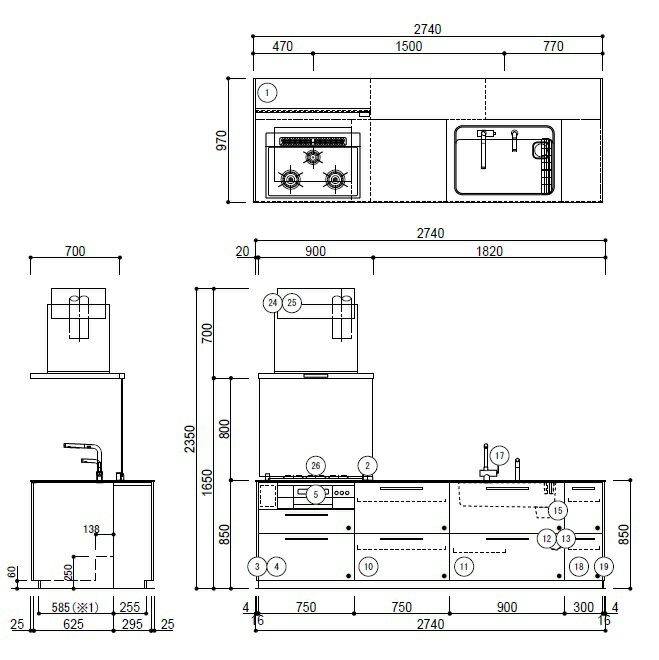 TOTO��������å�2740�ߥ�CRASSOPLAN1��Τ�