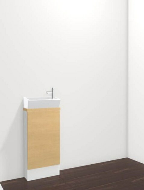 LIXILリクシルキャパシア角手洗器一体型YN-AKLAAAXXHEX/LPLPWハンドル水栓ベースキャビネット・奥行160・カウンター365mm・ハンドル水栓メーカー直送材のみ