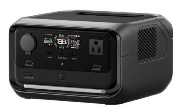 エコフローEFRIVER3PLUS-JP-CBOX700-4735ポータブル電源重量：16.5kgサイズ：23.4×23.2×14.6定格：600W容量：286WhEcoFlowRIVER 3 PLUSメーカー直送