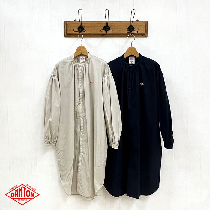 DANTON ダントン レディース COTTON POPLIN BAND COLLAR LONG SHIRT コットン ポプリン バンドカラー ロング シャツ DT-B0228RPL 全2色 2024SS レディース チュニック シャツ 新入荷 送料無料 …