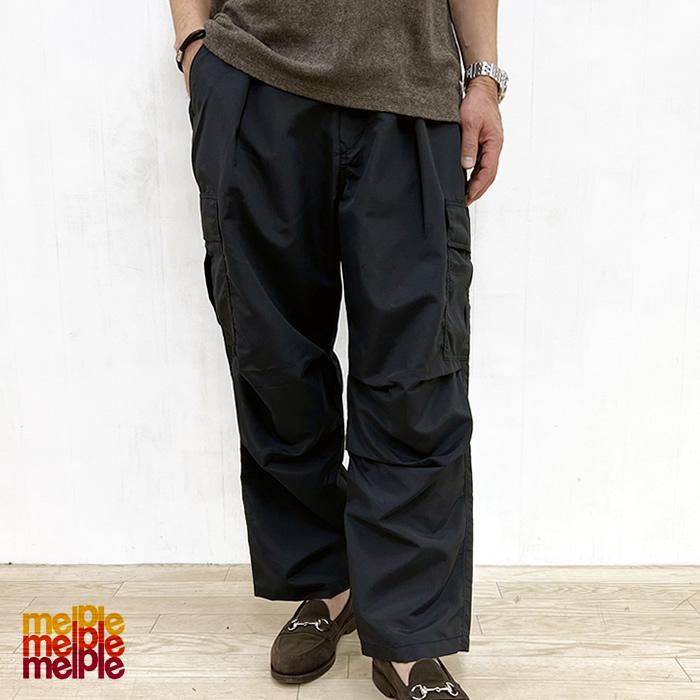 melple メイプル Berkeley Cargo Pants カーゴパンツ MP3AW005 (Black) 2024SS メンズ ボトムス パンツ 新入荷 送料無料