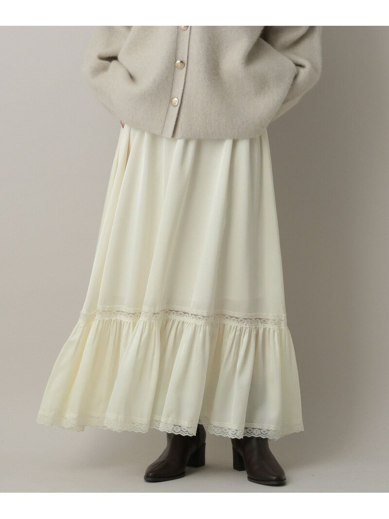 【SALE／30%OFF】レースキリカエサテンスカート A part by アパートバイ スカート ロング・マキシスカ..