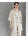 【SALE/60%OFF】レーヨンリネンシングルジャケット A part by アパートバイ ジャケット・アウター テーラードジャケット・ブレザー ブラック ベ...