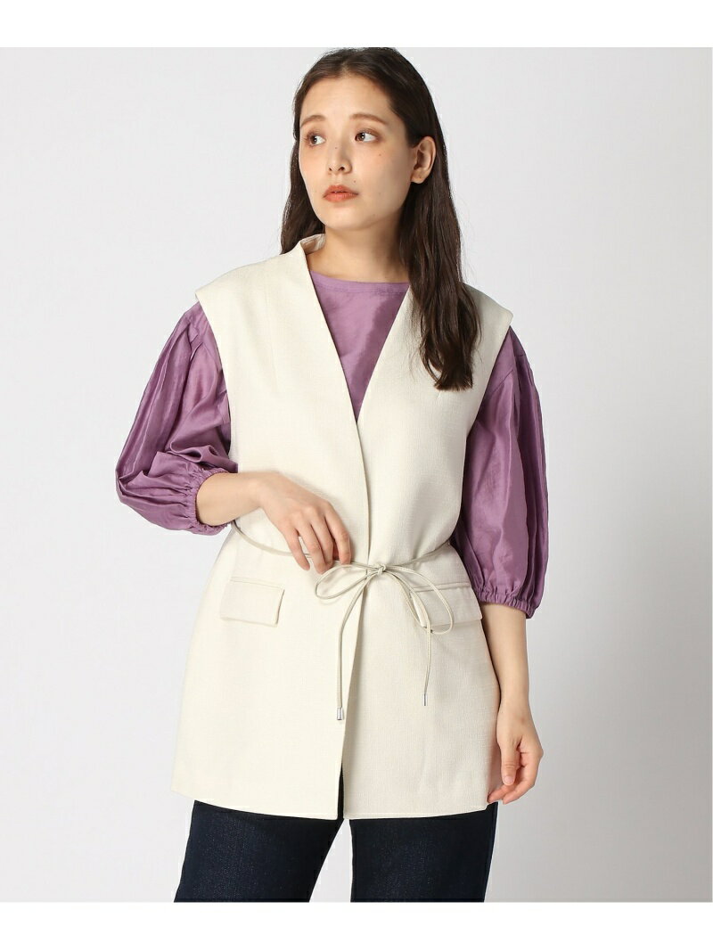 【SALE／41%OFF】(W)ツイードライクベスト apart by lowrys アパートバイローリーズ トップス ベスト・ジレ ホワイト ブラウン ブラック【RBA_E】【送料無料】[Rakuten Fashion]のサムネイル