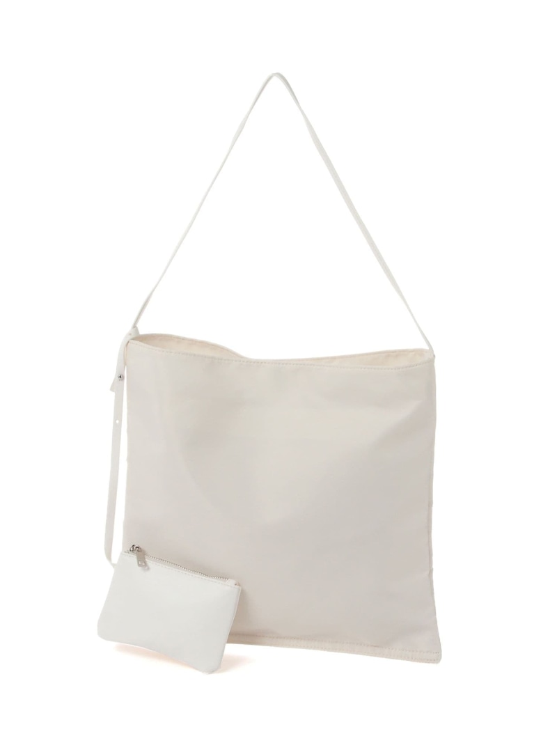 【SALE／60%OFF】ポーチツキナイロンショルダー A part by アパートバイ バッグ ショルダーバッグ ブラック ベージュ【RBA_E】[Rakuten Fashion]