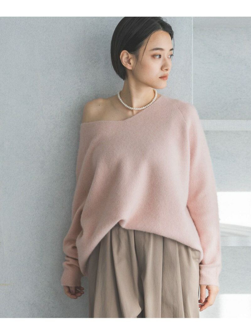 【SALE／26%OFF】CNラクーンコン2WAYニットプルオーバー apart by lowrys アパートバイローリーズ トップス ニット ピンク グレー ベージュ ネイビー【RBA_E】【送料無料】[Rakuten Fashion]のサムネイル
