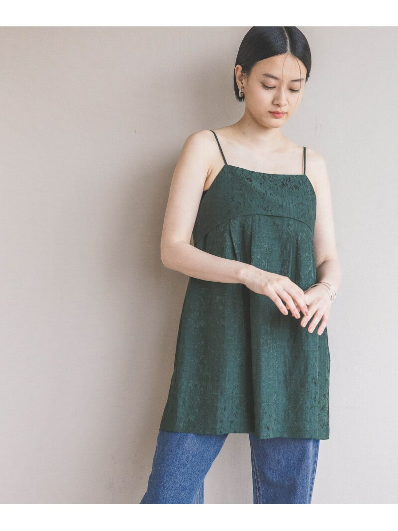 【SALE／45%OFF】ジャガードチュニックキャミワンピース A part by アパートバイ ワンピース・ドレス ワンピース ベージュ ブラック グリーン【RBA_E】【送料無料】[Rakuten Fashion]