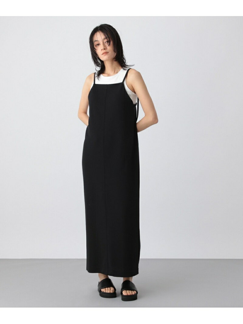 (W)カットIラインキャミOP apart by lowrys アパートバイローリーズ ワンピース・ドレス ワンピース ブラック ホワイト【送料無料】[Rakuten Fashion]のサムネイル