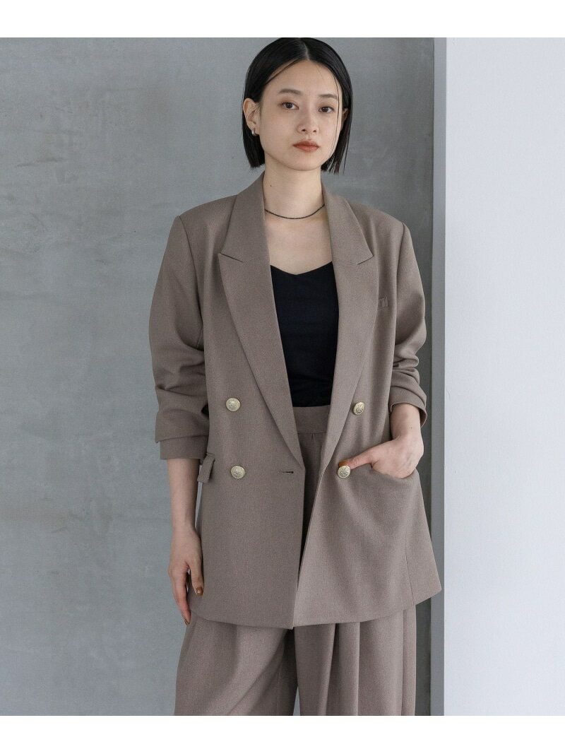 【SALE／20%OFF】Wライクテーラードスリットジャケット A part by アパートバイ ジャケット・アウター ..