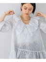 【SALE/23%OFF】エンブロイダリーフリルワンピース A part by アパートバイ トップス その他のトップス ブラック ホワイト【RBA_E】【送料...