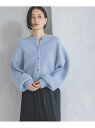 【SALE/35%OFF】【洗える】前後2WAYチャイニーズラクーンショートカーディガン A part by アパートバイ トップス ニット ブルー ベージュ ...