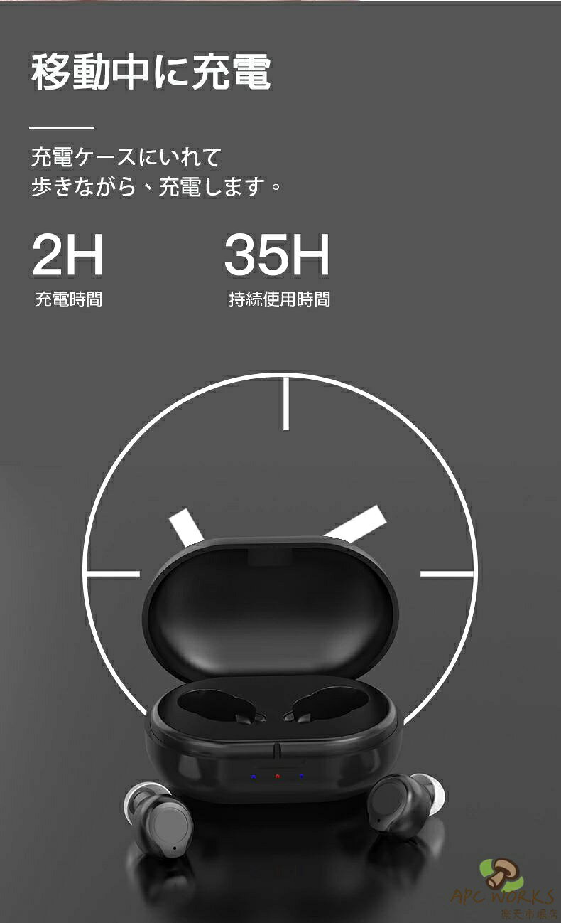 APC WORKS楽天市場店の集音器 充電式 集音器 ワイヤレス 最大連続使用35時間 小型 超軽量 操作簡単 オシャレ 片耳使用可能 5段階音量調整 USB充電 両耳 補聴器の代わりに 高齢者 集音機 スマート らくちん しゅうおんき ホワイト 両親 母の日 父の日 敬老の日 誕生日 プレゼント｜アングル2
