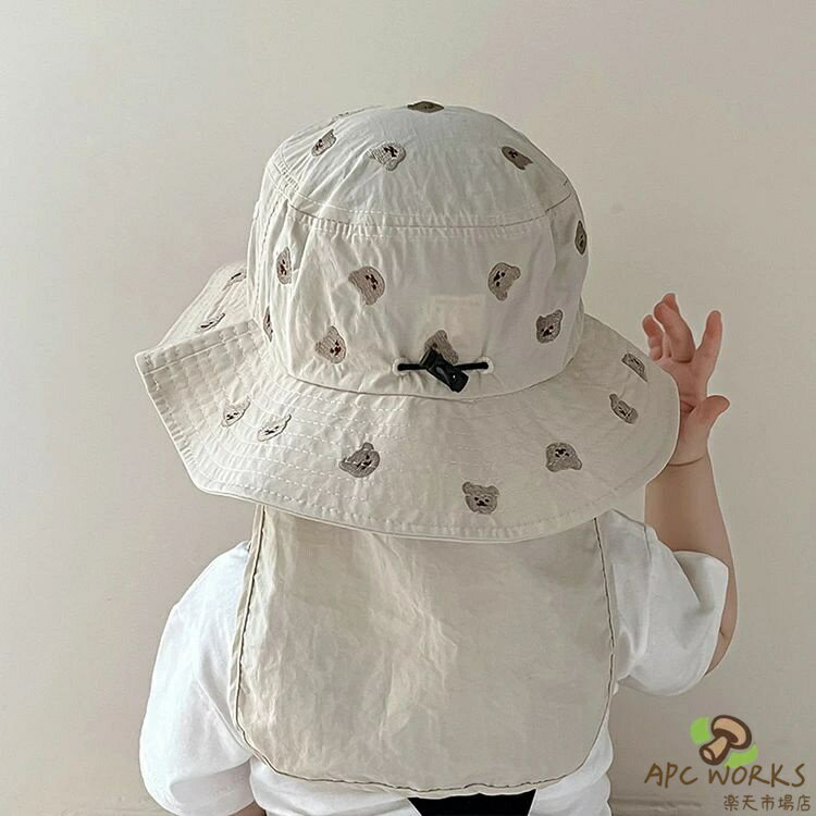 ベビー 日よけ ハット 全6色 帽子 赤ちゃん ナチュラル UVカット 撥水 速乾 タレ付き 春 夏 秋 男の子 女の子 子供 バケットハット サンハット 紫外線対策 日除け 折り畳み キャップ 通園 海遊び シンプル お洒落 アウトドア 出産祝い 新生児