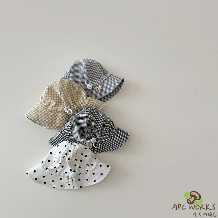 ベビー ハット 春 夏 男の子 女の子 帽子 赤ちゃん ナチュラル 日よけ 子供 キッズ バケットハット サンハット 調整可能 日除けハット 折り畳み キャップ 通園 海遊び シンプル お洒落 男女兼用 出産祝い 新生児 38~46cm